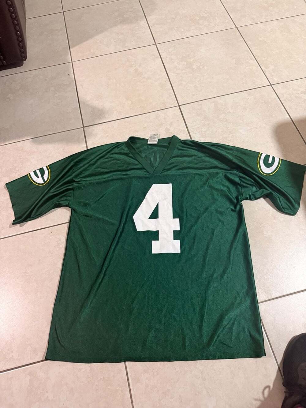 Vintage NFL Green Bay Packers Brett Favre #4 Green Football Jersey